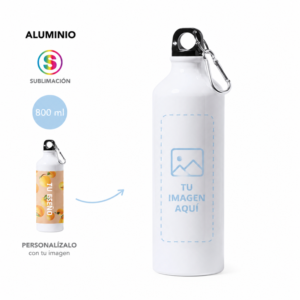 Bidón Blanco Tapón de Rosca Personalizado | Fotocopyarte
