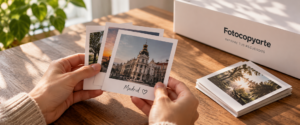 imprime tus fotos estilo Polaroid en Madrid desde el móvil. Sube tus imágenes online y recoge tus fotos en Fotocopyarte, Barrio de Salamanca.