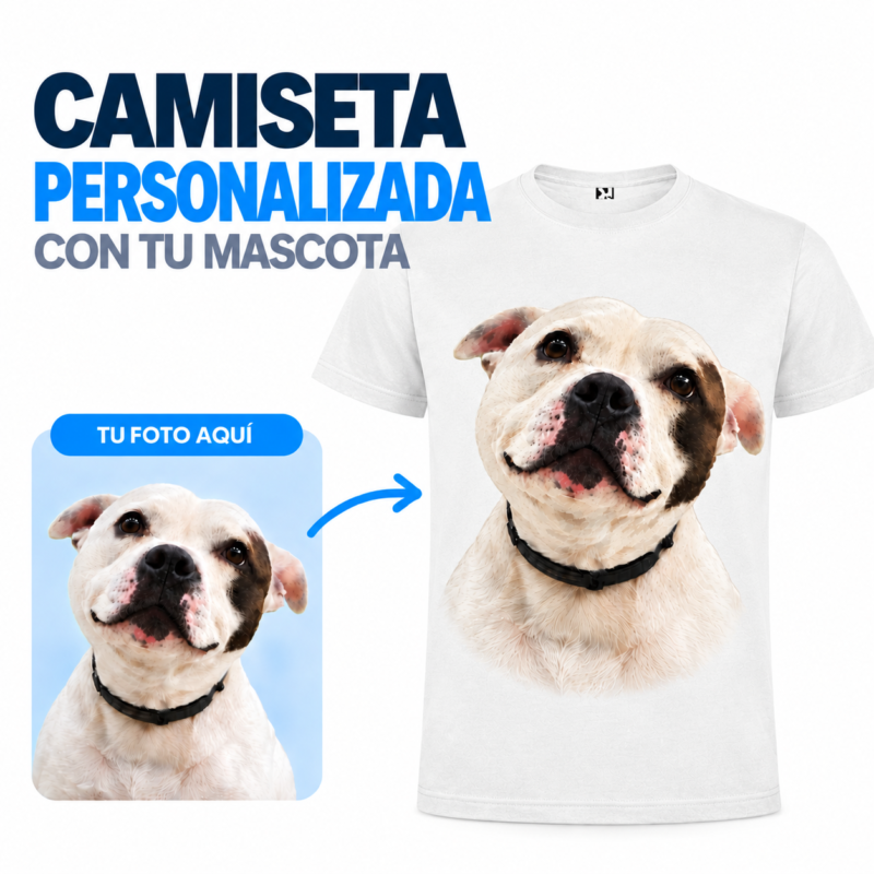 Camiseta Personalizada con Foto de tu Mascota